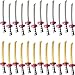 Cotiny 24 Pack Inflatable Ninja Swords Inflatable Sword Samurai Katana Blow Up Swords for Ninja Cosplay Swimming Pool Party Supplies Halloween Costume Accessories Color Style 2 - Image 2