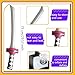 Cotiny 24 Pack Inflatable Ninja Swords Inflatable Sword Samurai Katana Blow Up Swords for Ninja Cosplay Swimming Pool Party Supplies Halloween Costume Accessories Color Style 2 - Image 4