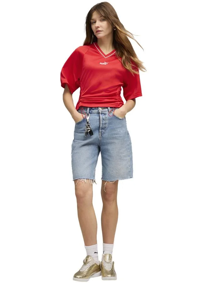 Puma For All Time Red FUTURE.PUMA.ARCHIVE Slim Football Jersey Women for Women | Best Price UAE