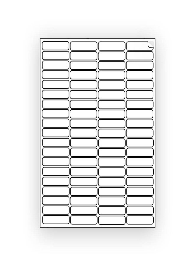 EcoSwift 8000 EcoSwift Shipping Labels 1 3/4 x 1/2 inches Mailing Address Return Inventory Blank White Self Adhesive for Laser Inkjet Printer 1.75 x 0.5 - Image 2