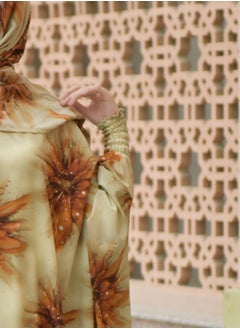 DAMAS COLLECTION P106-Ramadan Butterfly abaya with scarf from soft crepe,Muslim women abaya,ramadan prayer dress,wide abaya for women  - Image 4