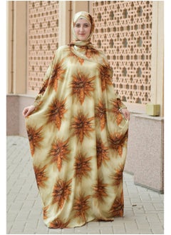 DAMAS COLLECTION P106-Ramadan Butterfly abaya with scarf from soft crepe,Muslim women abaya,ramadan prayer dress,wide abaya for women  - Image 3