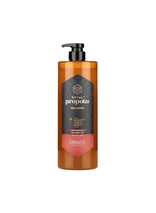 Kerasys Propolis Royal Jelly Extract Rosehip Oil Rose Water Shiny And Healthy Hair Propolis Red Volume 33.8 Fl Oz / 1L (Shampoo, 1-Pack)  - Image 1