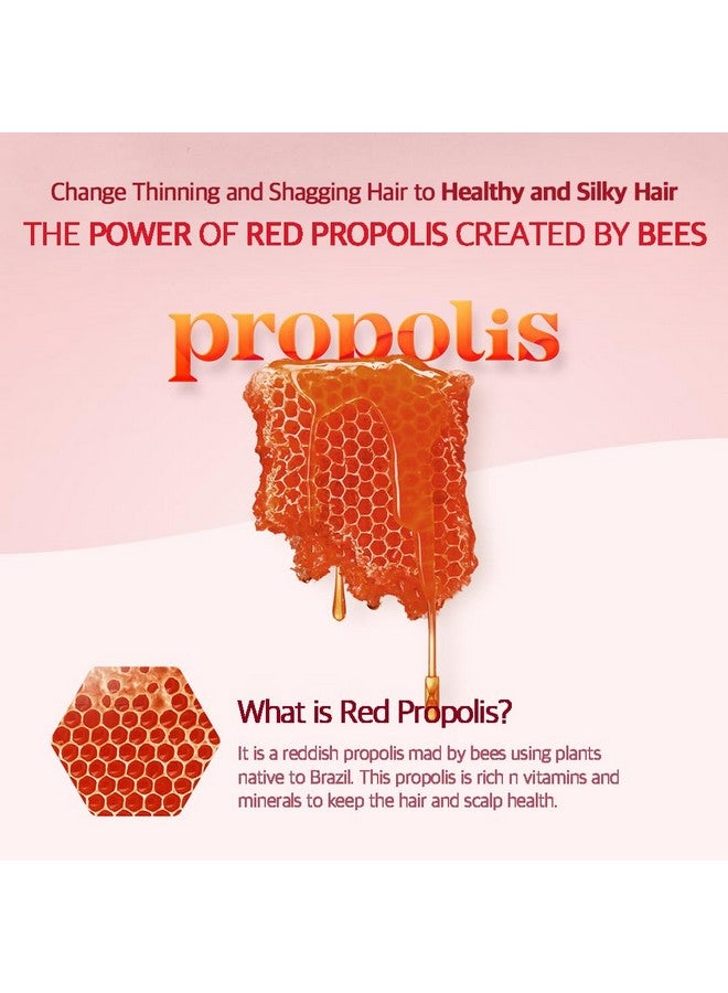 Kerasys Propolis Royal Jelly Extract Rosehip Oil Rose Water Shiny And Healthy Hair Propolis Red Volume 33.8 Fl Oz / 1L (Shampoo, 1-Pack)  - Image 2