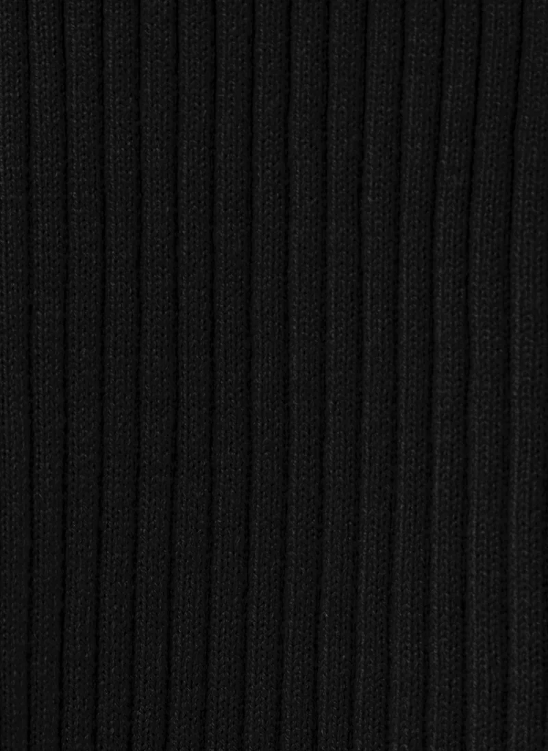 Lichi  Ribbed midi knit skirt with ruffles for Women | Best Price UAE