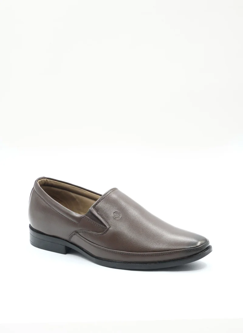 Geoomnii Brown Men’s Formal Slip-On Shoes – Classic Comfort, Elegant Design, Office & Party Wear for Men | Best Price UAE