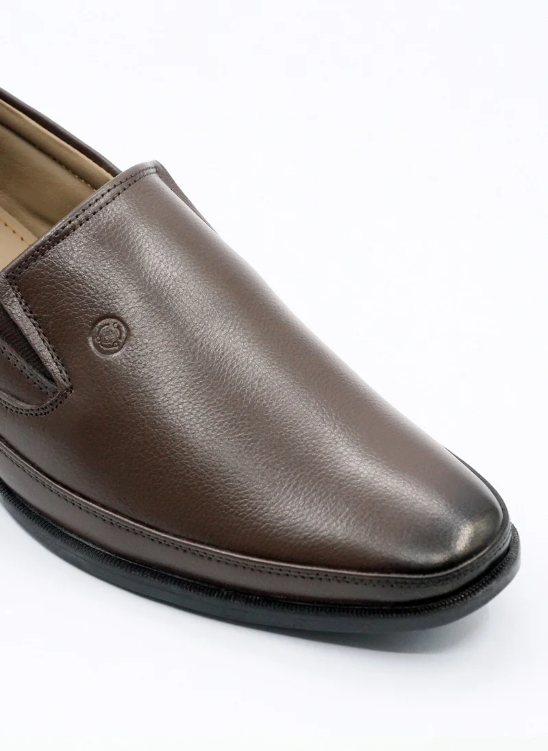 Geoomnii Brown Men’s Formal Slip-On Shoes – Classic Comfort, Elegant Design, Office & Party Wear for Men | Best Price UAE