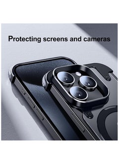Generic Metal Phone Case for iPhone 13 Pro Max Black with Phone Screen Protector  - Image 5