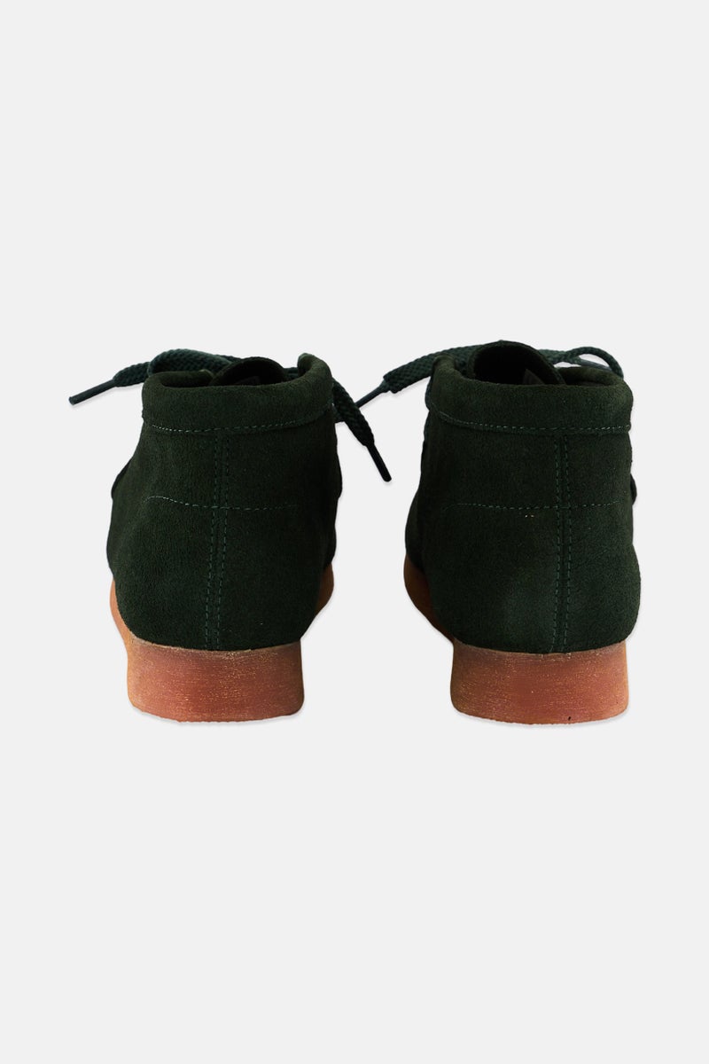 clarks Kids Boy  Wallabee Lace Up Ankle Boots, Green - Image 2