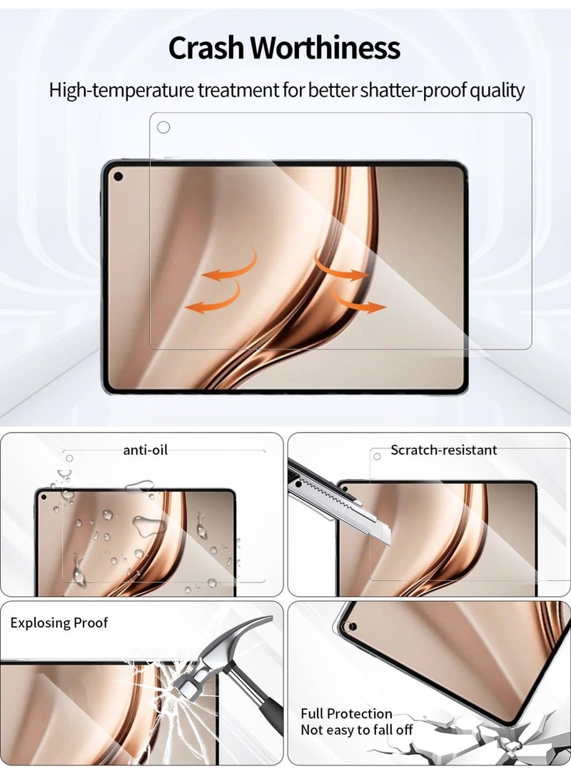 general 【2 Pack】 Screen Protector Compatible with Huawei Matepad Mini 8.8 Inch 2025 Tempered Glass Film, 9H Hardness Anti Scratch Protective Film, Ultra HD Bubble - Image 4