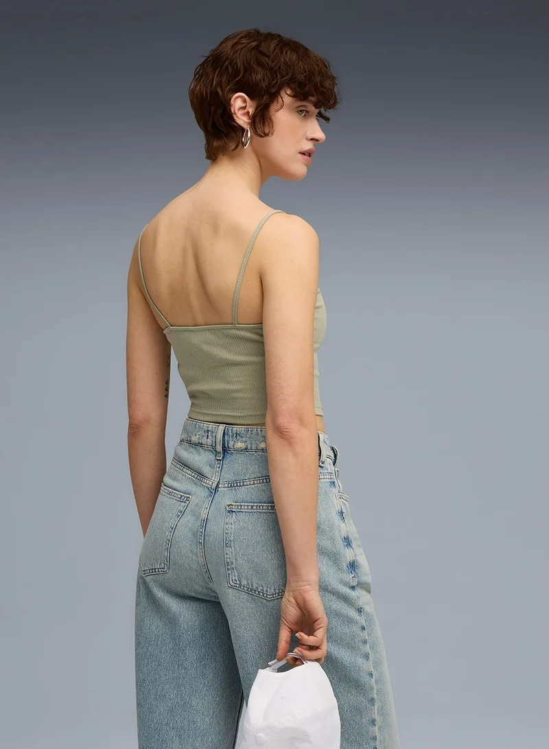 PUMA Wardrobe Essential Ribbed Tank