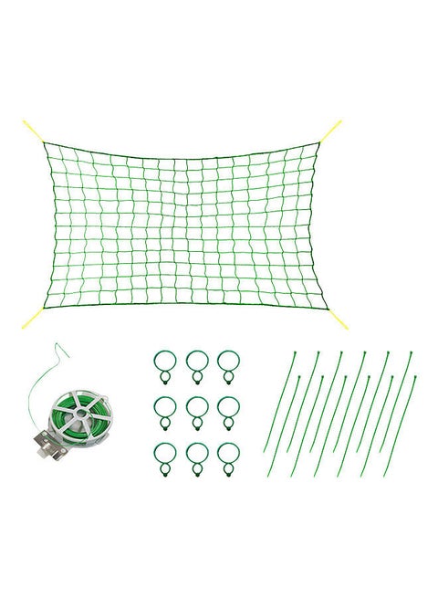 YEGBONG Trellis Netting for Climbing Plants 16 X 6 FT Garden Trellis Netting for Cucumber Vine Fruits Vegetables Tomato With Tie Wire Clips
