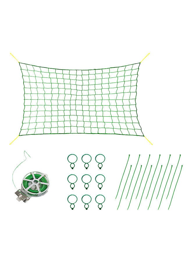 YEGBONG Trellis Netting for Climbing Plants 16 X 6 FT Garden Trellis Netting for Cucumber Vine Fruits Vegetables Tomato With Tie Wire Clips