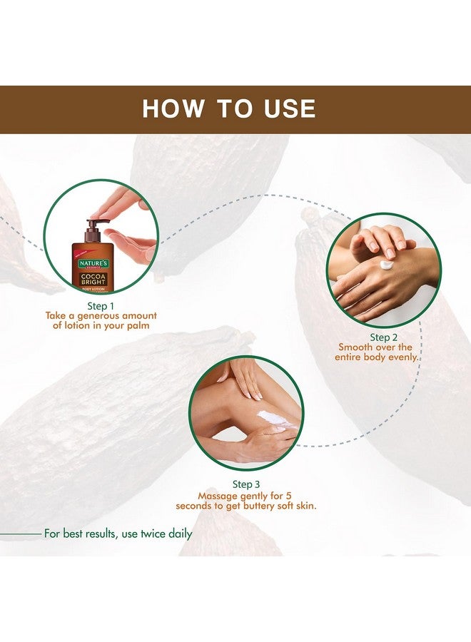 Nature's Essence Cocoa Bright Body Lotion with Pure Cocoa & Shea Butter, 400ml - Image 4
