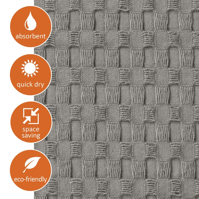 GILDEN TREE Bathroom Mat Absorbent Cotton Quick Dry for Shower  Bath & Bathtub Washable Thin  Modern Style (Pewter) - Image 4