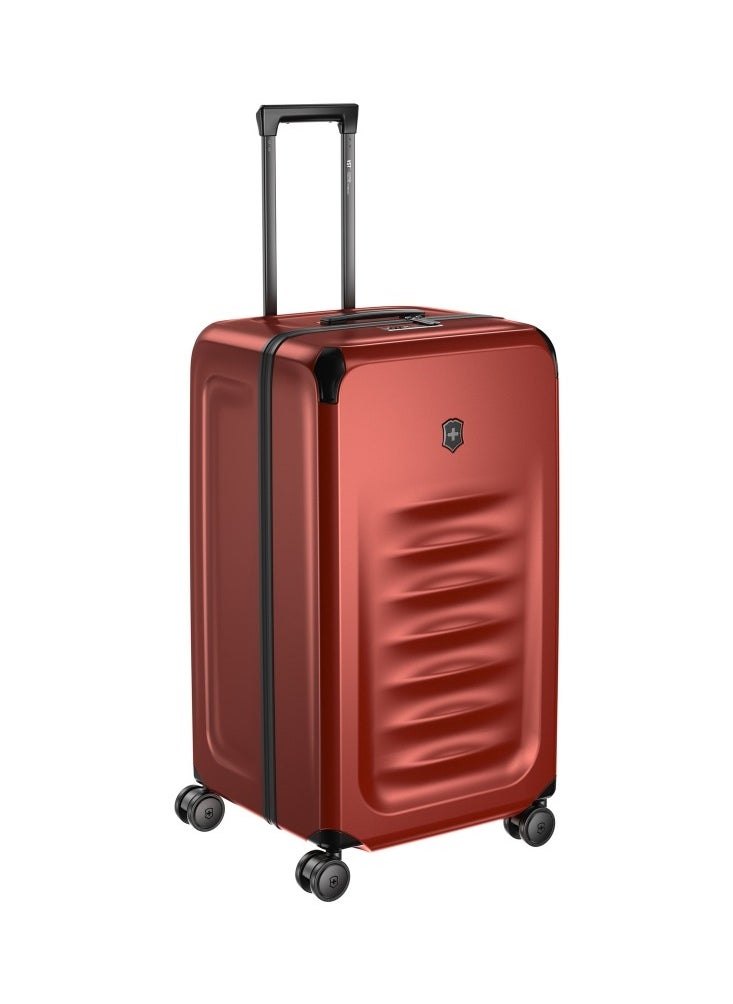 Spectra 3.0 Large Trunk 76cm Hardside 4 Double Wheel Expandable Check-In Luggage Trolley Red