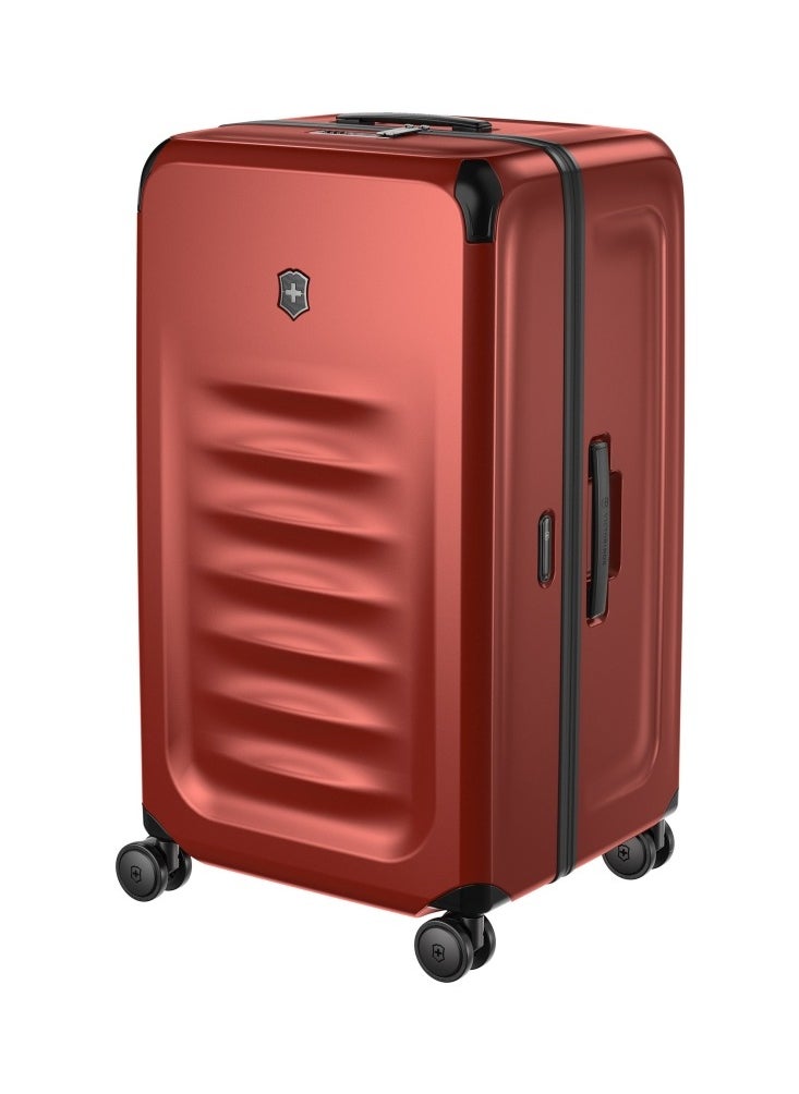 Spectra 3.0 Large Trunk 76cm Hardside 4 Double Wheel Expandable Check-In Luggage Trolley Red