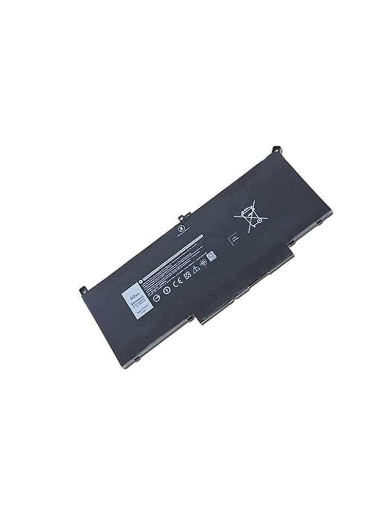 Terabyte 7895.0 mAh Replacement Laptop Battery For Dell Latitude 12 7000/7280/7480/DM3WC/0DM3WC/2X39G Black - Image 1