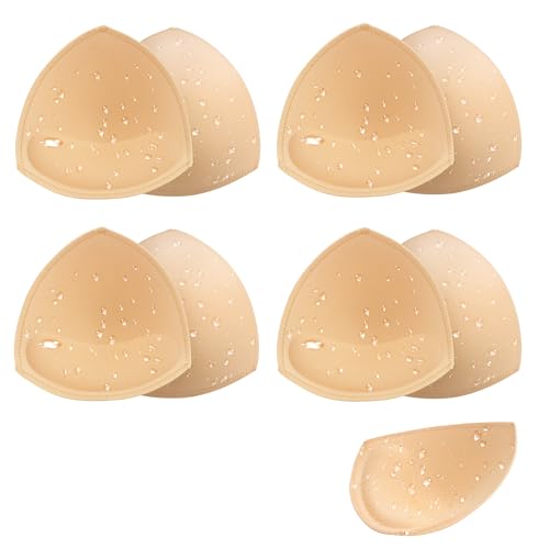 BeaGirl Waterproof Swimsuit Bra Pad Inserts 4 Pairs,Push up Sewn Padded Bathing Suit Insert for Swimsuits Sport Bikini - Image 1