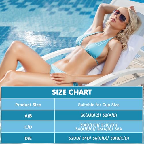 BeaGirl Waterproof Swimsuit Bra Pad Inserts 4 Pairs,Push up Sewn Padded Bathing Suit Insert for Swimsuits Sport Bikini - Image 5
