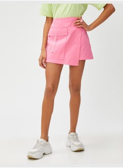 KOTON Cotton Skort Big Pocket Detail  - Image 3
