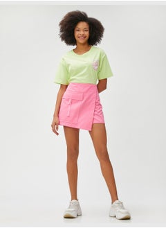 KOTON Cotton Skort Big Pocket Detail  - Image 1