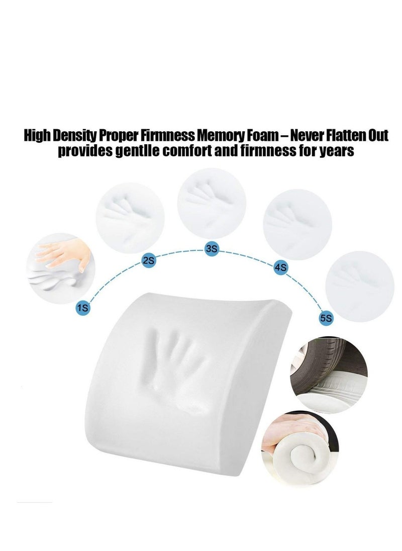 MIXDE Soft Ergonomic Portable Seat Cushion and Lumbar Support Pillow Set  - Image 5