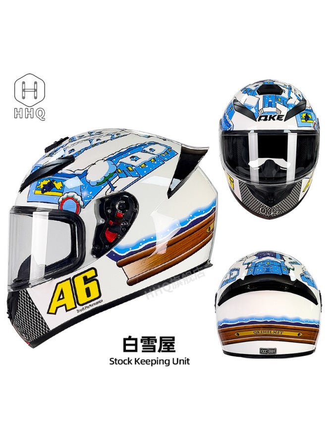 Snow House lens 3c/dot Certified Winter Motorcycle Helmet With Bluetooth Electric Motorcycle Rider All-season Full-face Helmet Manufacturer
