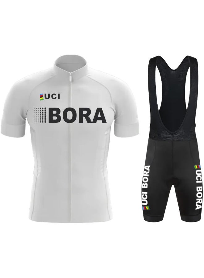 Cycling Jersey Short-sleeved Suit Bor A Tour De France Cycling Short-sleeved Suit Quick-drying Event Cycling Jersey