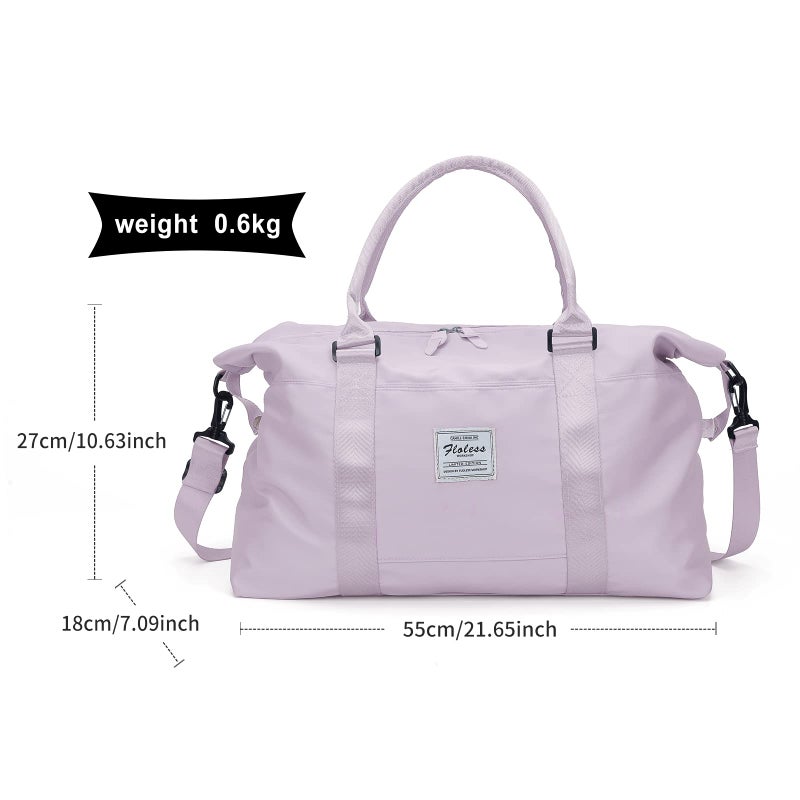 HYC00 Travel Duffel Bag,Sports Tote Gym Bag,Shoulder Weekender Overnight Bag for Women - Image 5