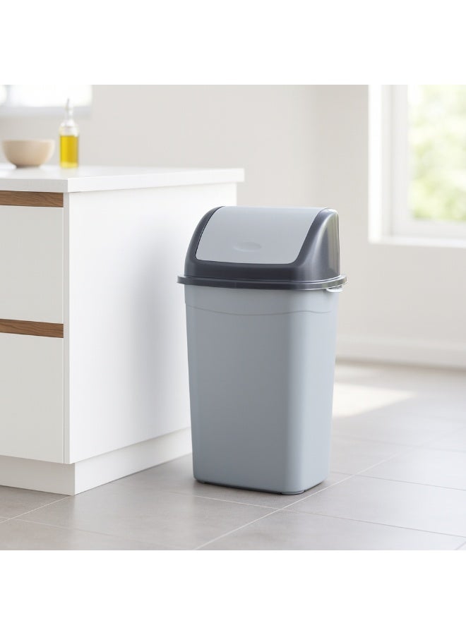بلانيت سلة قمامة بغطاء متأرجح يغلق ذاتيًا حاوية نفايات بتحكم بالروائح للمطبخ والحمّام والمكتب، بلاستيك متين سهل التنظيف(26 Liter) - Image 2