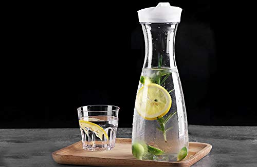 THW® 1.5 LiterPolycarbonate Decanter Bottle | Unbreakable & Lightweight Carafe For Water, Juice, Wine | Dishwasher Safe, Food-Grade, Durable Lid, Safe Drinking Design (Not Glass) - Image 5