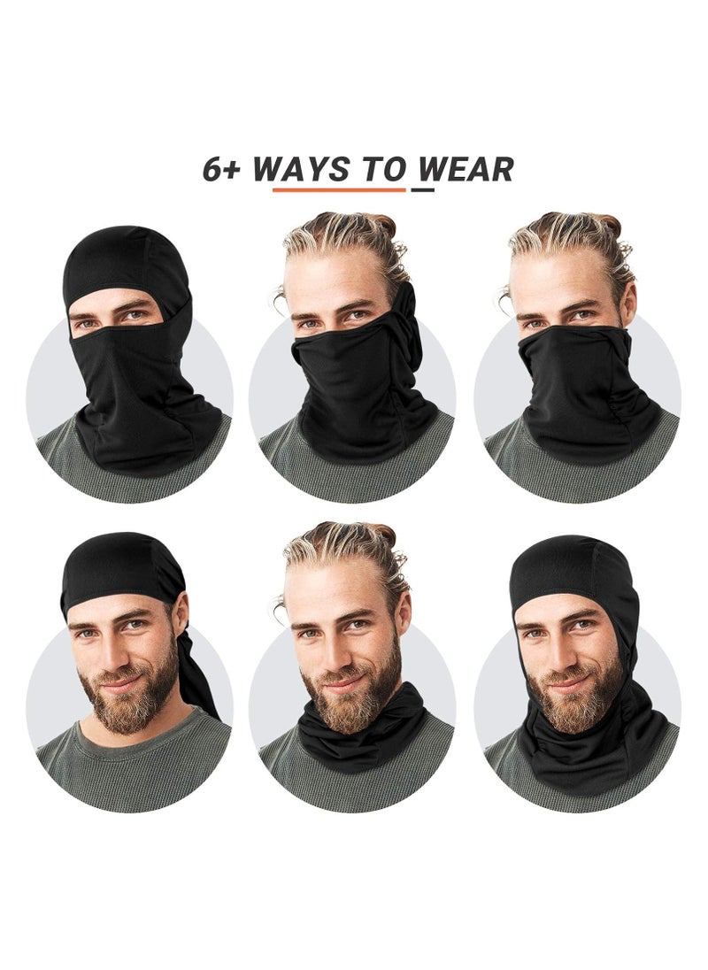 Generic - Cycling Face Mask Motorcycle Cycling Ski Mask UV Protection Helmet Liner Windproof Outdoor Headwear Men Women Sunscreen Dustproof Comfortable Skin-Friendly and Breathable - Image 1