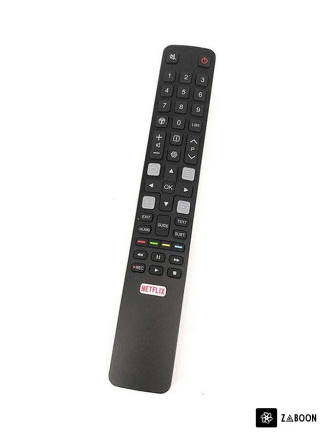 Zaboon Remote Control For Tcl 4K Screen Black