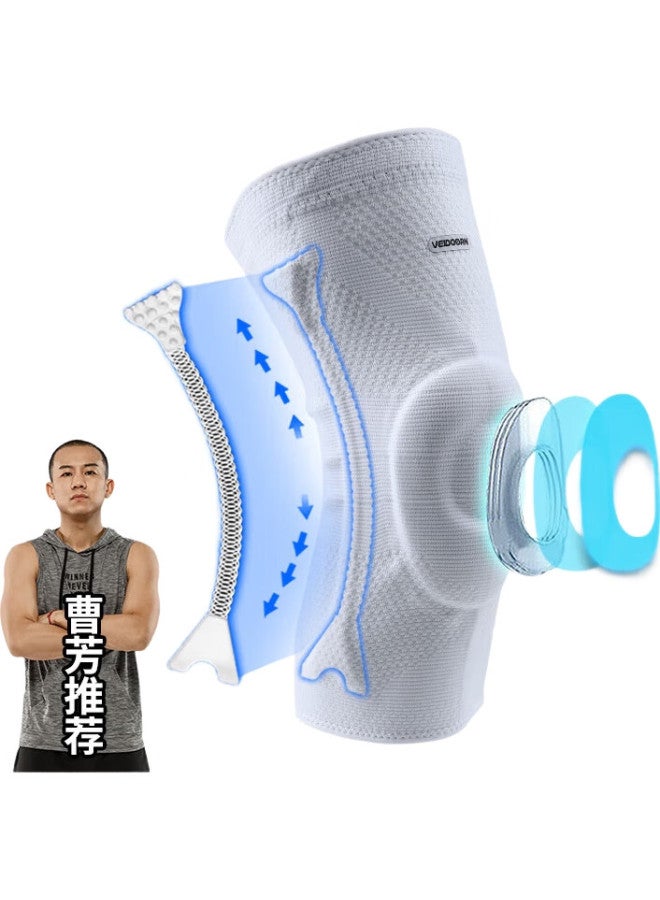 Veidoorn Functional Sports Knee Brace, Professional Basketball Equipment, Men'S And Women'S Meniscus Running Knee Protector, Fitness Soccer Knee Guard, Size L - Image 3