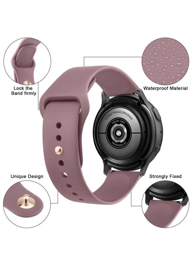 Meliya Silicone Band for Fossil Men's Gen 6/5E 44mm/Gen 5 Carlyle/Garrett/Women's Julianna Smart Watch, 22mm Adjustable Soft Silicone Sport Strap Replacement Band for Women Men (Rose Pink)  - Image 2
