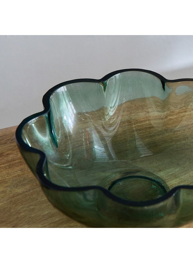 Home Box Lemont Flower Shape Deco Glass Bowl 22 x 22 x 7.5 cm - Image 3