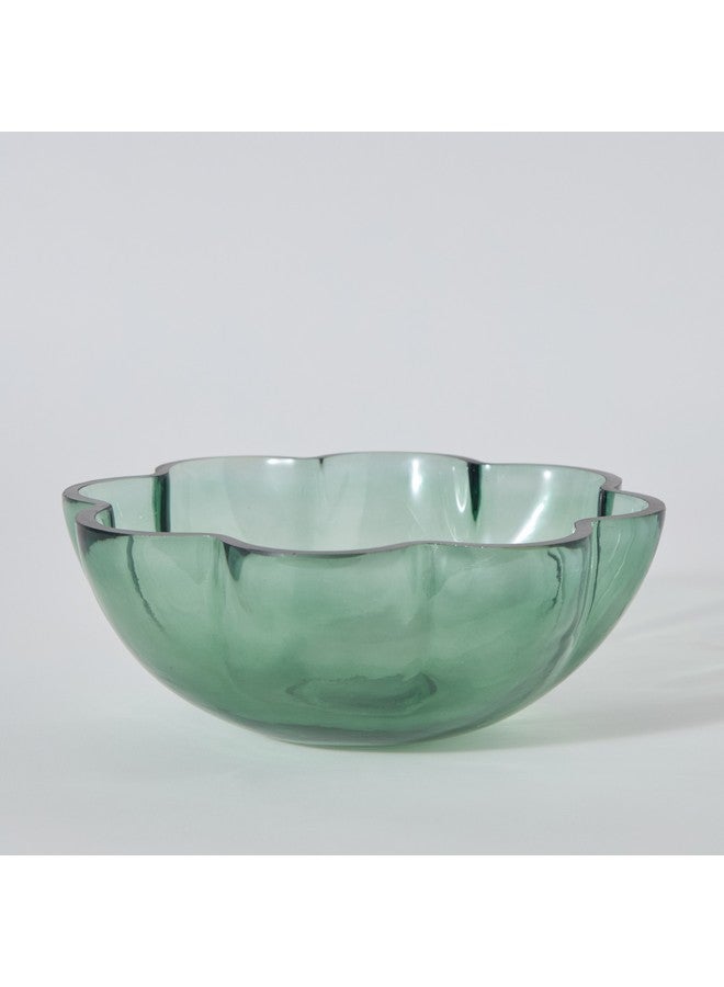 Home Box Lemont Flower Shape Deco Glass Bowl 22 x 22 x 7.5 cm - Image 5