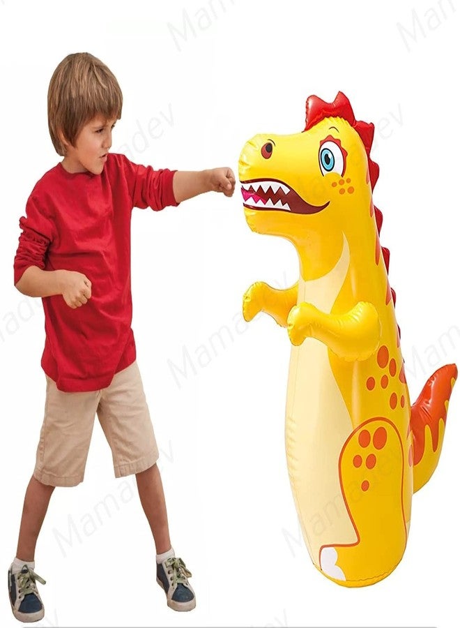 Mamadev:- Hit Me Inflated Dragon Toy for Kids Inflatable Toy Water Filled Base BOP for Toddlers PVC Punching Bag for Kids(Multi Color)(1pis) (Dragon), M - Image 2