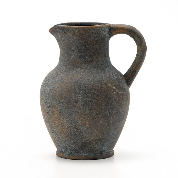 CERAMIC RUSTIC FARMHOUSE VASE WITH HANDLE TERRACOTTA VASE MINIMALIST DECORATIVE VASES FOR HOME DECOR TABLE WEDDINGLIVING ROOM SHELF DECORATIONBD