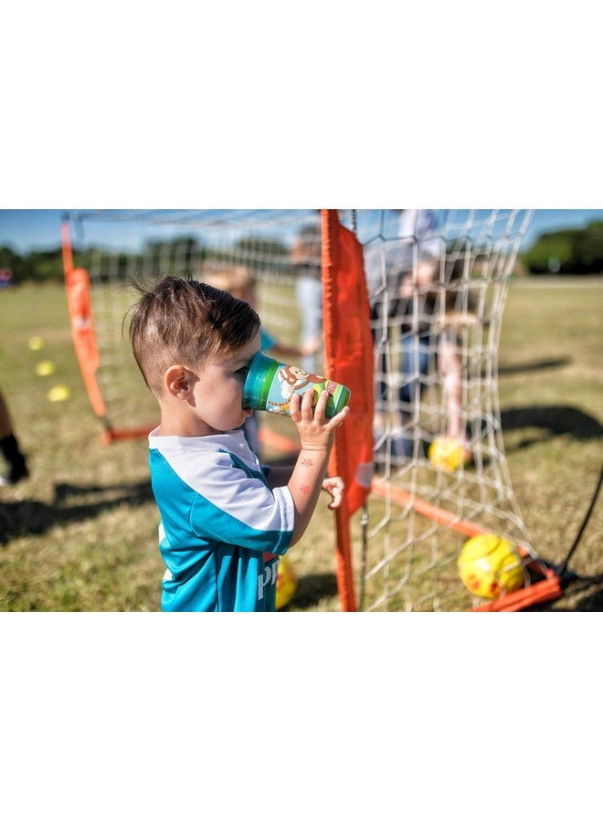Nuby 360 Degree Easy Sip 3D Grip Wonder Cup with Printed Silicone Sleeve, 10 Oz, Robot - Image 1
