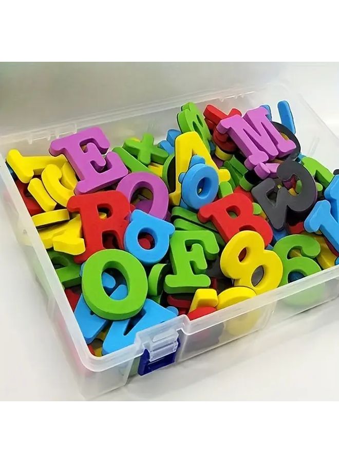 Magnetic Letter and Number Set Boxed 26pcs Lowercase Multicolor for Classroom Home Learning - Image 1