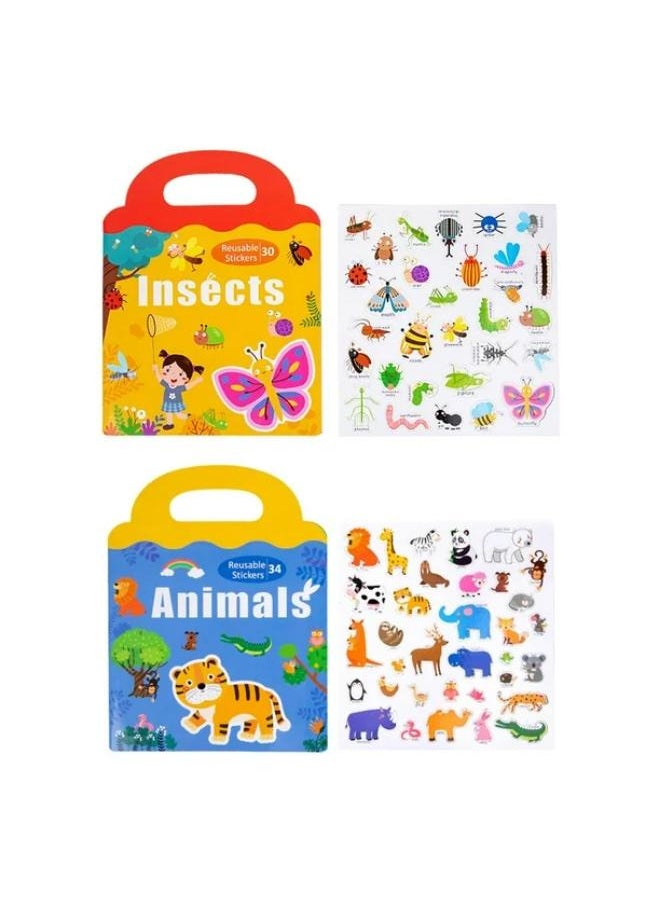 Generic Reusable Magnetic Stickers Book Insects  - Image 1