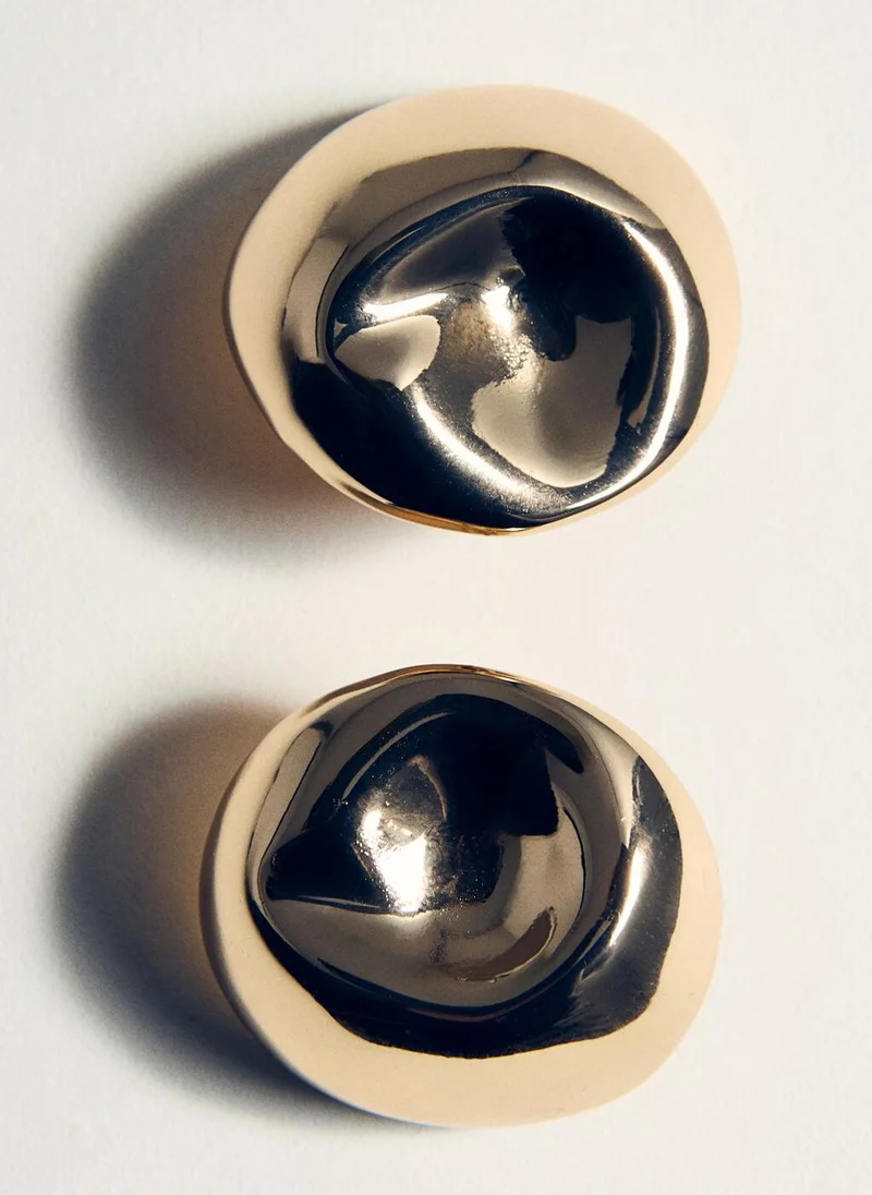 مانجو Earrings with round relief