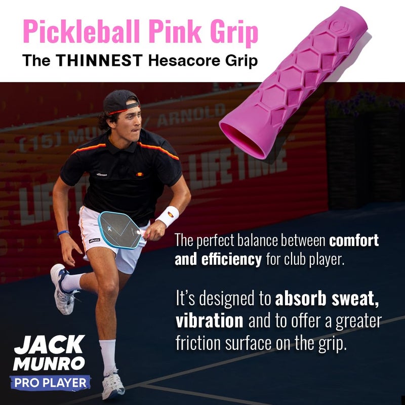 Hesacore Pickleball Paddle Grip - 5.25in - Supports Tennis Elbow, Enhances Grip Strength, Reduces Vibration with Finger Support and Anti-Sweat - Extra Small - Image 4