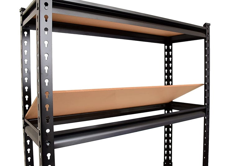NAVRANG NAVRANG 72 x 36 x 155 Shelf Wooden and Steel Boltless Heavy Duty Multipurpose Stands Rack 72 H 36 W 15 D 5 Layer  - Image 3