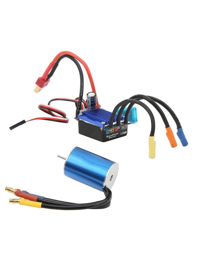 RC Brushless Motor ESC 2435 4800KV Brushless Motor 25A Brushless ESC for Traxxas for HSP for Wltoys 1/16 1/18 RC Car