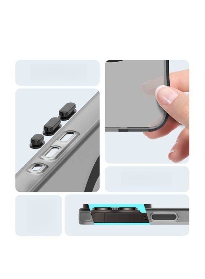 A phone case compatible with Redmi Note 13 Pro, a magnetic phone case, a TPU material, a skin-feeling phone case, and a drop-proof and shock-proof case - Image 2