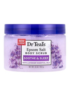 Soothe & Sleep Epsom Salt Body Scrub with Lavender Essential Oils,454g