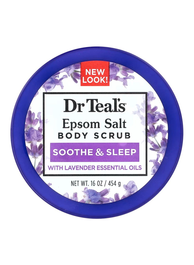 Dr Teal's - Soothe & Sleep Epsom Salt Body Scrub with Lavender Essential Oils,454g - Image 1